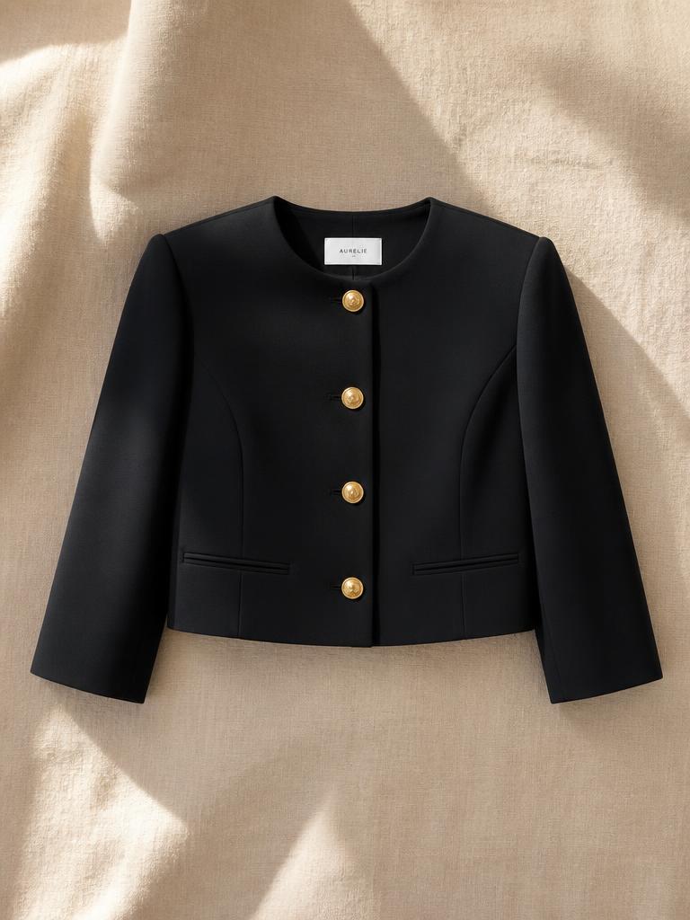 Cropped Tailored Jacket