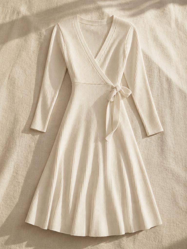 Wrap Knit Dress
