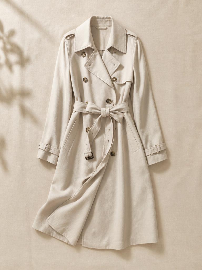 Linen Trench Coat